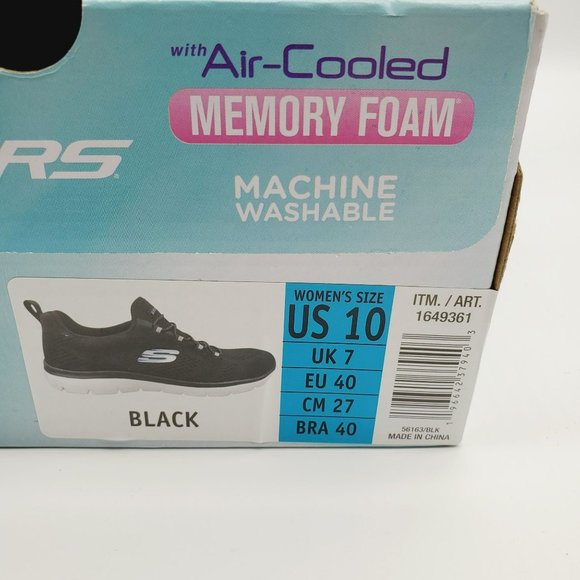 New Skechers Womens sz 10 Black Memory Foam - Picture 7 of 9